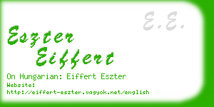 eszter eiffert business card